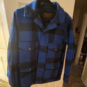 Blue Filson Mackinaw Wool Cruiser Jacket Men's XS
